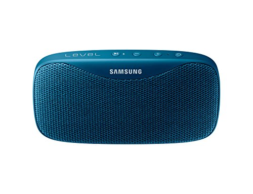 Image of Samsung Level Box Slim EO-SG930CLEGIN Water Resistant Pocket Sized Bluetooth Speaker (Blue)