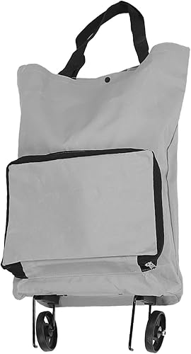 Carrito de compras plegable con ruedas reutilizable Oxford bolsa de carrito de comestibles portátil de gran capacidad plegable para ir de compras