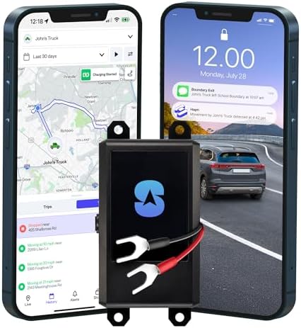 Spy Tec Pulse Wired GPS Tracker for Vehicles, Cars, Trailer, RV, Van, Boat & Trucks | Waterproof Real-Time GPS Tracker | Speeding & Geofencing Alerts | E-Z Car Battery Install | Subscription Needed