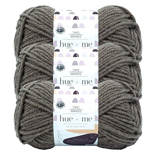 Image of Lion Brand Yarn, Hue + Me Chunky Yarn for Crocheting, Knitting, and Crafts, Terra, 3 Pack