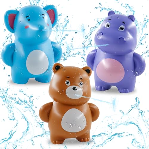 3 Stuck Wasserpistole Tiere für Kinder,Wasserspritzpistole 8-10 Meter für Kinder Erwachsene im Outdoor Garten Water Gun ...