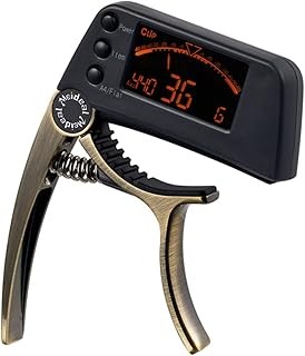 Vaguelly Acessórios Para Guitarra Elétrica Guitarra Elétrica Capo Baixo Tuning Afinador De Violão Clipe No Afinador De Violão Violão De 6 Cordas Acústico Capo Digital Lcd Afinador De