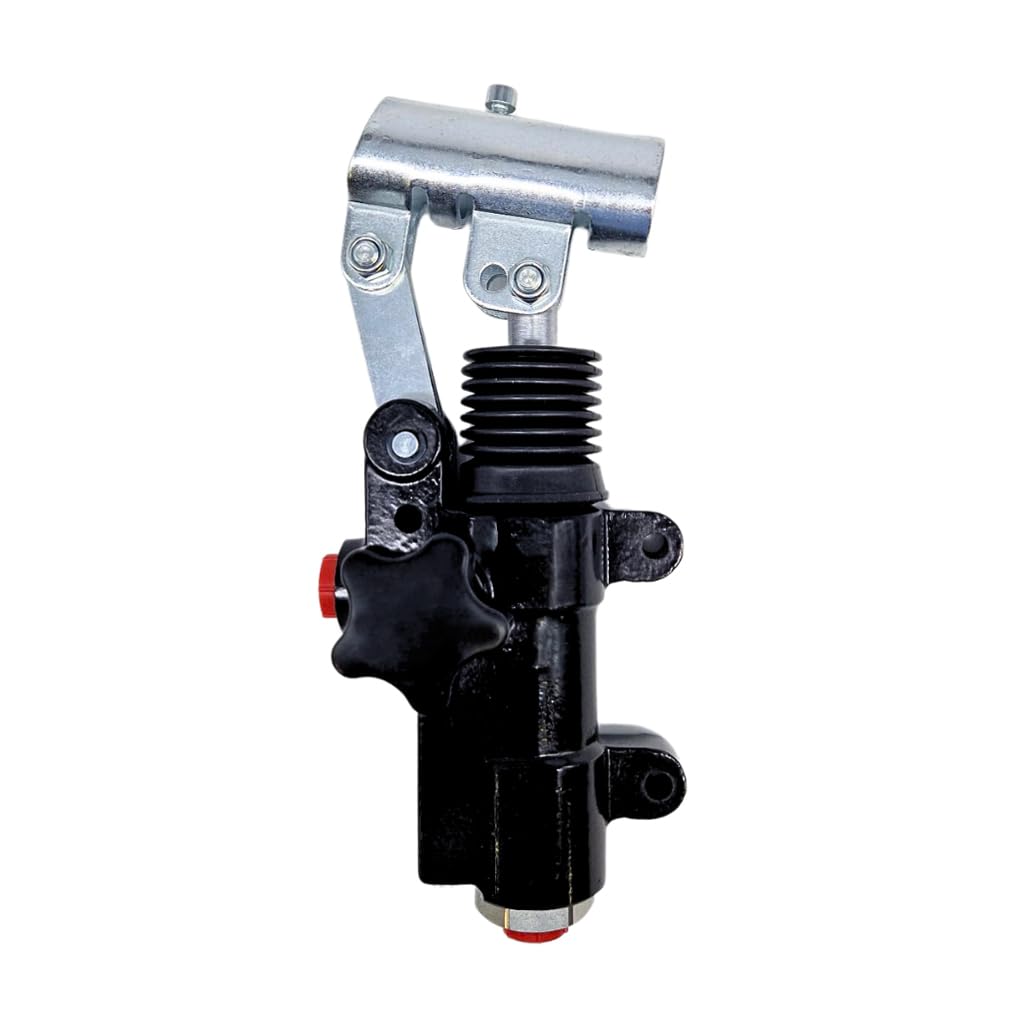 Inline 20cc Einfachwirkende Hydraulik-Handpumpe, für einfachwirkenden Zylinder, Wandbefestigung, Pumpe inklusive Entriegelungshandknopf, ohne Überdruckventil.