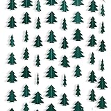 RAORAOYUE 5 Pcs Christmas Tree Paper Streamers, 6.56Ft Christmas Hanging Decorations, Xmas Backdrop Tree Garland Decor for Glamping Decor Baby Shower Party Decorations