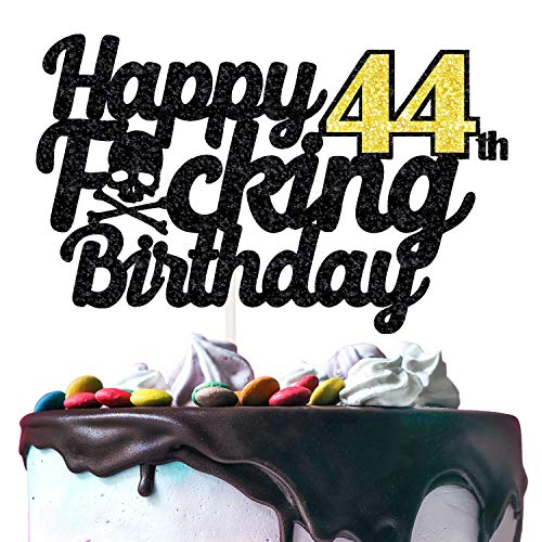 Happy 44th Birthday Cake Topper Handmade Birthday Gift Funny 44 Birthday 44 Years