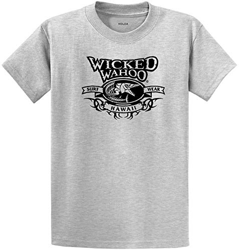 Image of Joe's USA Koloa Surf Tiki Logo Cotton T-Shirts in Regular, Big and Tall Sizes