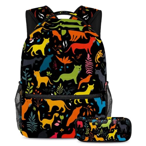 Sac à dos et trousse à crayons pour adolescents idéal pour les cours et les sorties