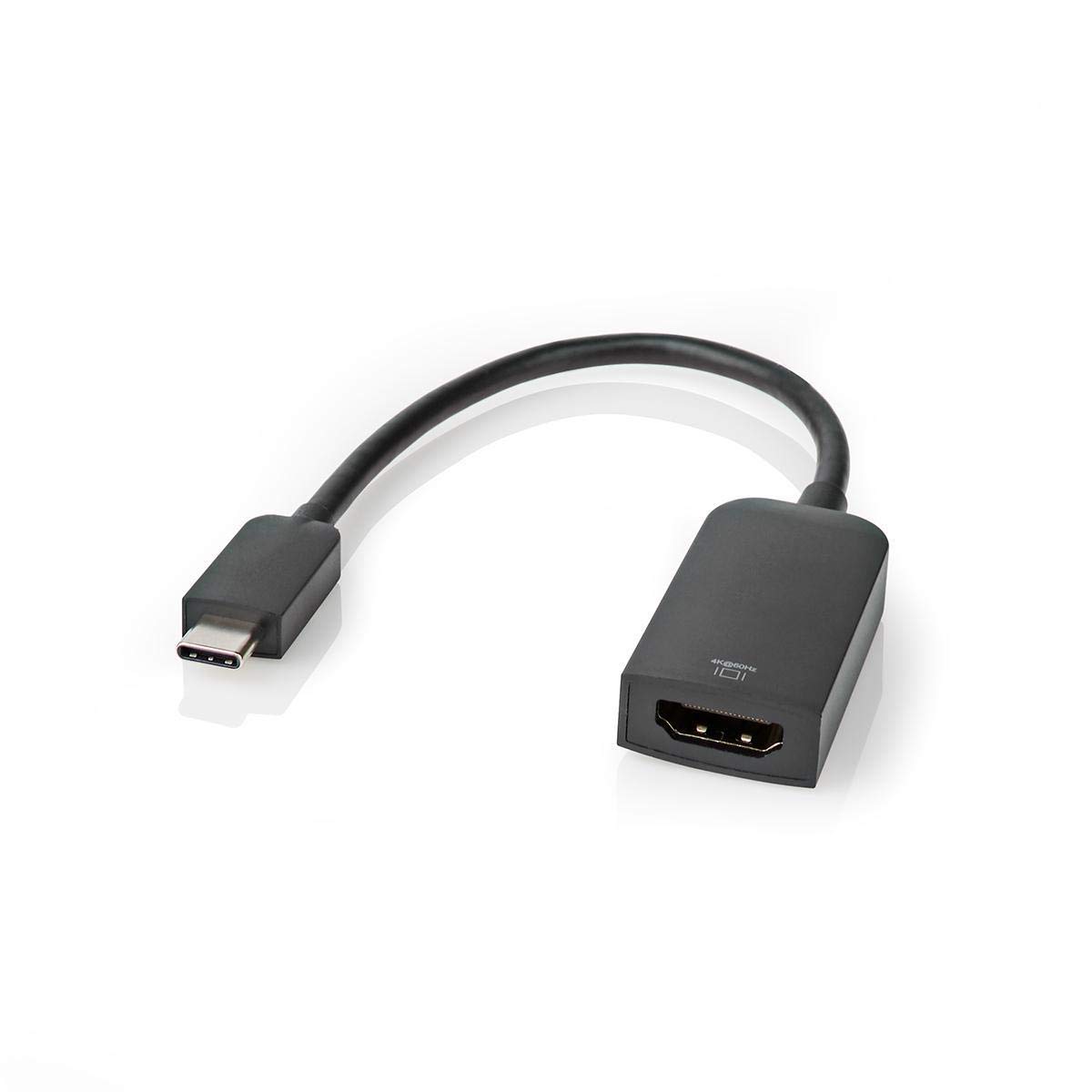 Nedis USB-C Adapter USB-C M HDMI F 4K@60Hz 0.20 M NP PVC BK