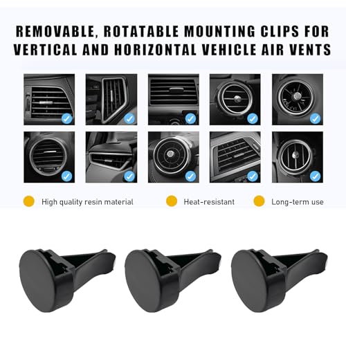 Image of Ohleats 30 PCS Car Metal Air Vent Clips, Auto Perfume Air Outlet Clips Replacement, Air Freshener Clips with Plastic Slot Suitable for Most Vehicle, Universal Car Accessories
