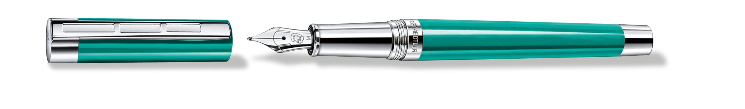 STAEDTLER Initium Resina Füllhalter, türkises Edelharz, B, Made in Germany, mit edler Geschenkverpackung, 9PB1135B