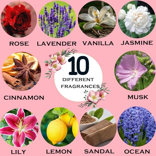 Image of Signamio 5 Pcs Essential Oil Set - Premium Reed Diffuser Fragrance Aroma Oil Collection for Home & Office - Long-Lasting Scented Blends for Relaxation & Wellness - Lemon /Lavendor /Musk /Jasmine /Vanilla