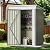 Devoko Outdoor Storage Shed 5 x 3 FT Lockable Metal Garden Shed Steel Anti-Corrosion Storage House with Single Lockable Door for Backyard Outdoor Patio (Gray)