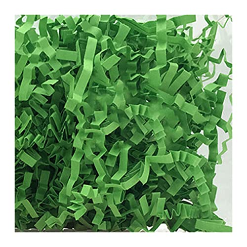 WNDUOKXH Fornitura di imballaggi per riempitivi Antiurto con coriandoli Fai-da-Te in Carta sminuzzata di Erba Pasquale, Verde Pappagallo