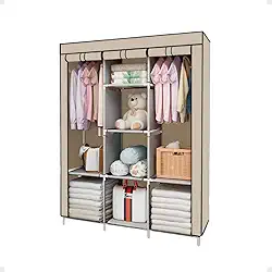 Guarda Roupa Plus Dobrável Armário Closet Organizador De Roupas (Bege)