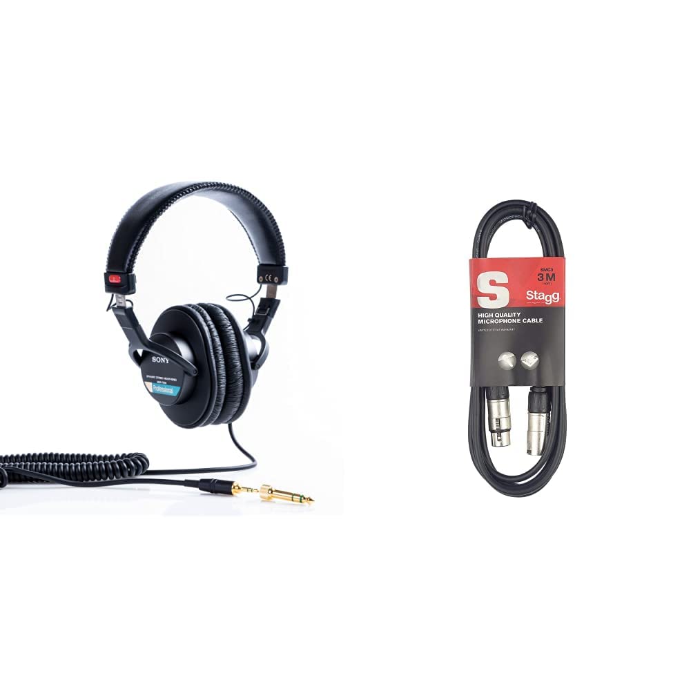 Sony MDR-7506/1 Professional Headphone, Black ,Pack of 1 & Stagg