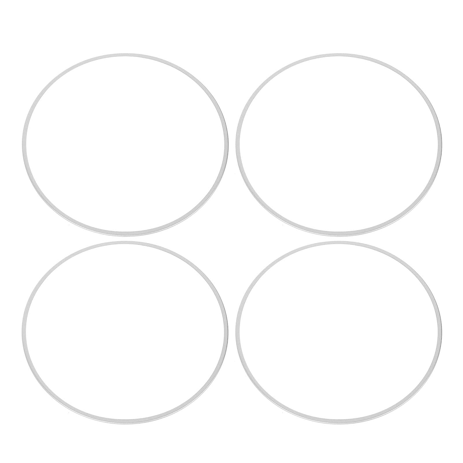 Aramox Car Rim Protector, 19 Inch Wheel Guard Trim Rings for 4pcs Alloy Hub with Self Adhesive, Universal Aluminium Rim for Curb Rash Prevention (Silver)