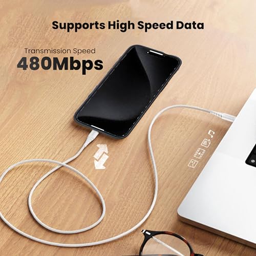 Image of Nextech 20W USB-C to 8 Pin Fast Sync & Charge Cable | USB C to Lightning Cable 1.2M | iPhone Fast Charger Cable for iPhone 14 /13 /12 /12 Pro Max /iPad & More