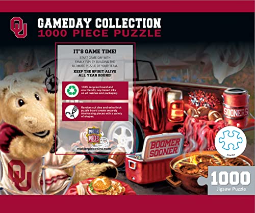 Rompecabezas MasterPieces de 1000 piezas para adultos - NCAA Oklahoma Sooners Gameday - 19,25" x 26,75" miniatura 3