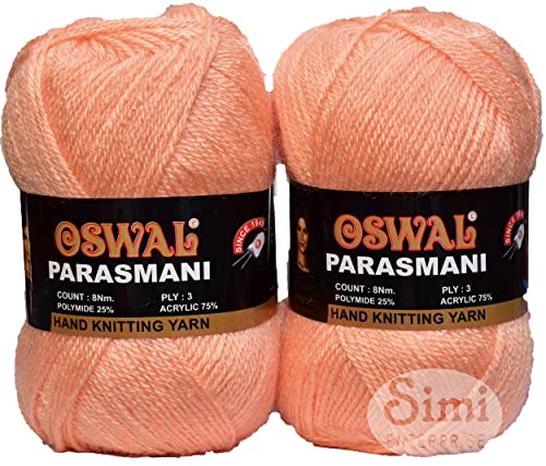 Image of OSWAL 3 Ply Knitting Yarn Wool, Baba 300 GMS Best Used with Knitting Needles, Crochet Needles Wool Yarn for Knitting.-PD Art-EHD