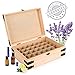 Wood Essential Oil Box Organizer - Holds 35 30ml (1 oz) Bottles - Includes Labels and Bottle Top Removal Tool - Perfect to Organize Now Essential Oils