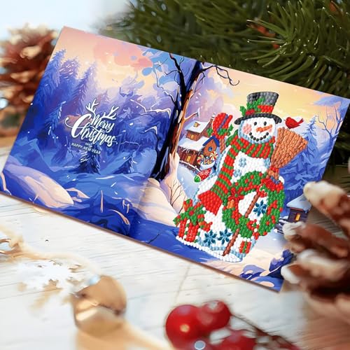 Tarjetas de Navidad con diamantes redondas para evitar regalos aburridos y felicitar con estilo 2