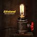 Vintage Table Lamp Elfeland Steampunk Industrial Desk Lamp with UL Listed Button Switch Cord E26/E27 Standard Base Non-Dimmable for Loft Bedroom Study (Bulb Not Included)