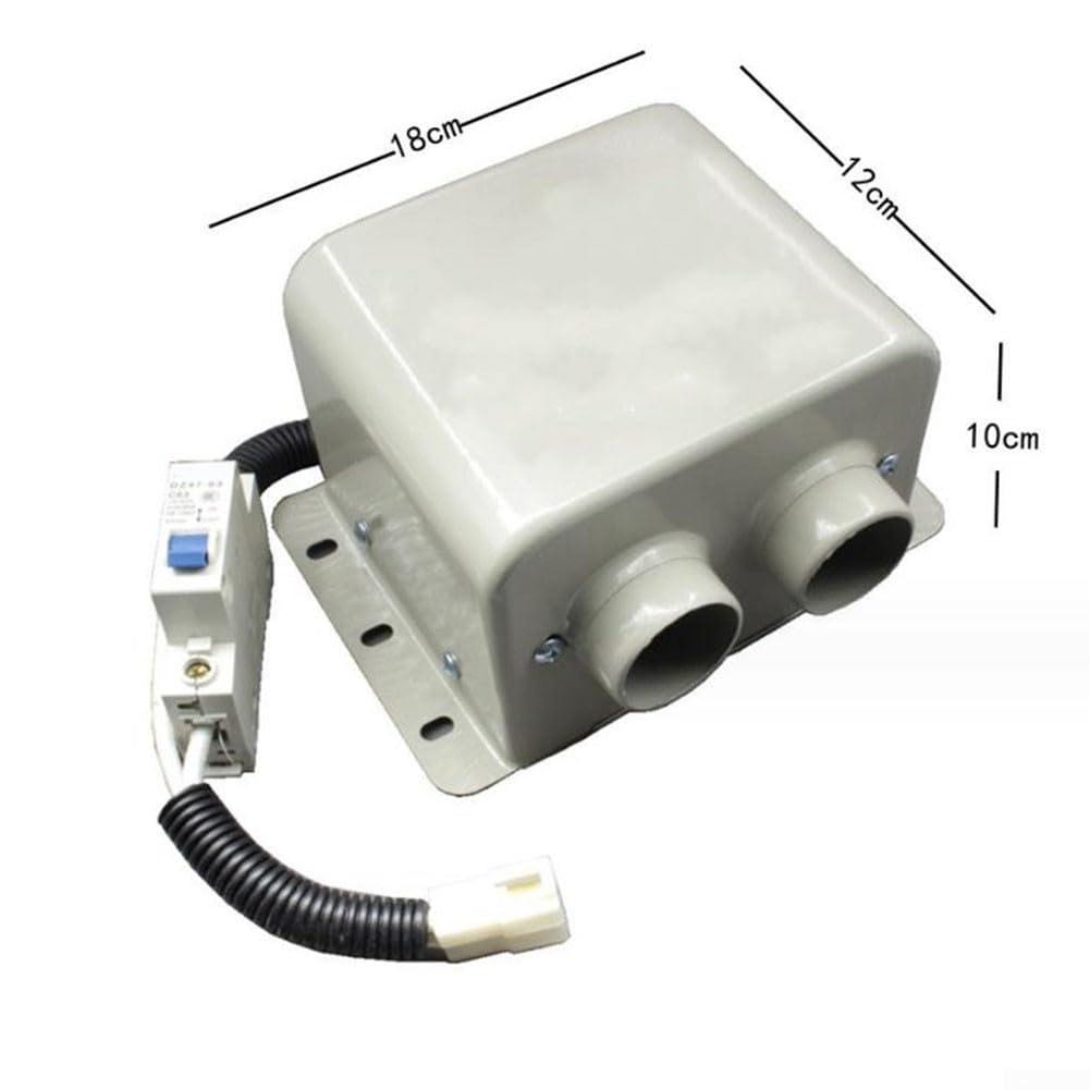 Schnellheizung, Auto-Heizlüfter, Entnebel, tragbar, elektrisch, 12 V 24 V, starkes Metallmaterial, effizientes Design (12 V 600 W)