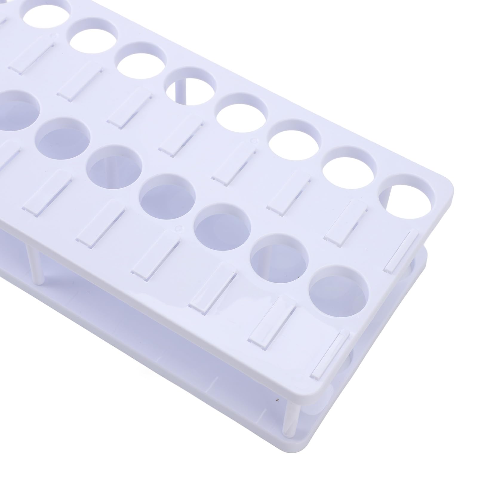 Caja de almacenamiento de tubos de ensayo premium con asa portátil, tapa a prueba de polvo, capacidad para 20 tubos para laboratorios de investigación científica y