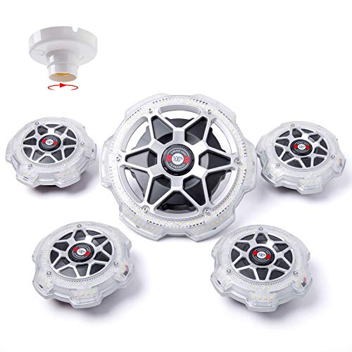 LED High Bay Light,120W Multi- Point Illumination 360° Garage Lighting Ceiling LED Bulb, 12000LM 6500K LED Shop Lights Fixture High Brightness Work Lights for Garage/Attic/Basement/Home/Office …