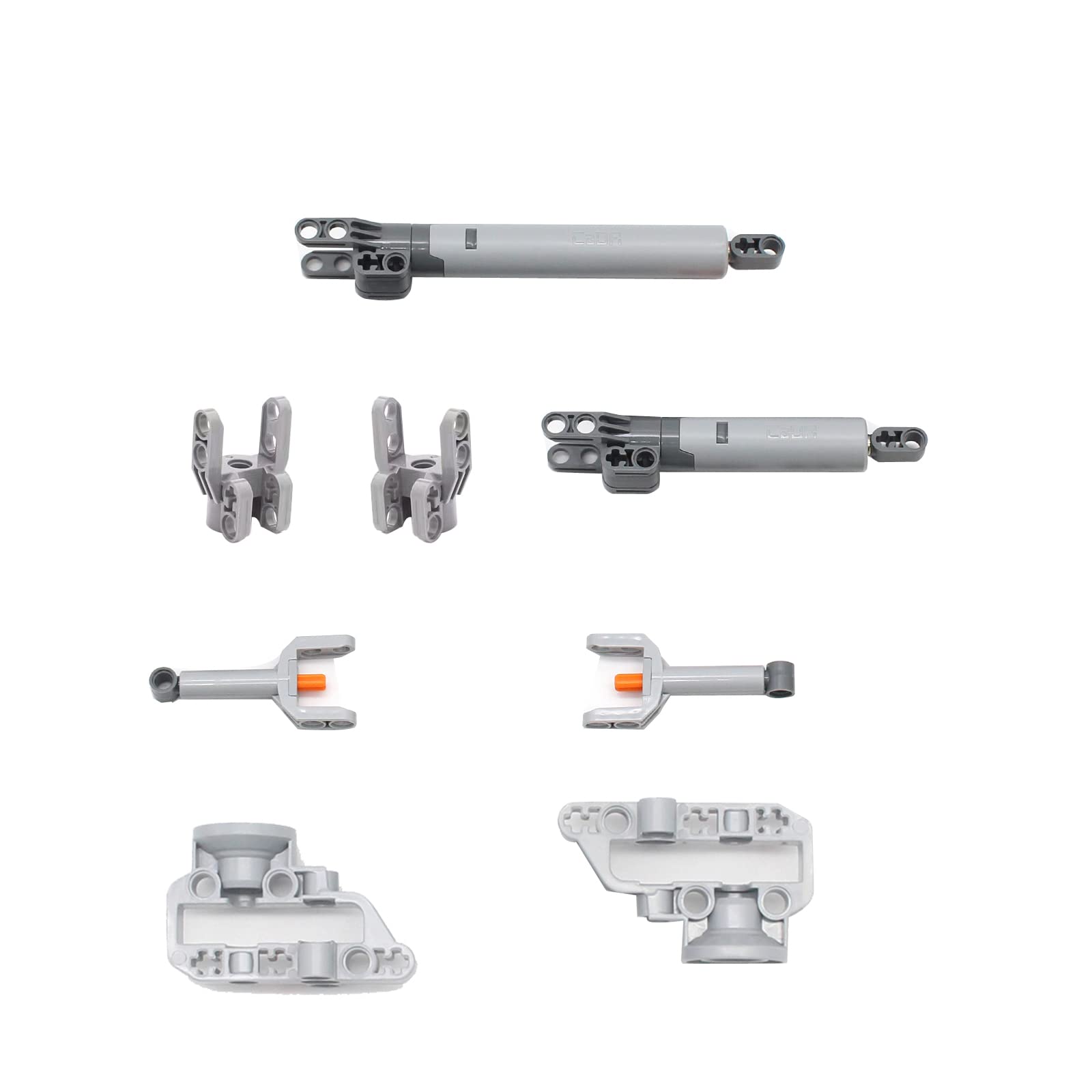 UpGLeuch Technic Spare Parts, 116PCS Pneumatic Kit and Suspension Pieces Comapatible with Major Technic Sets,Gears and Axles, Pneumatic Pump, Suspension, Pins, Connectors