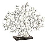 Deco 79 Aluminum Coral, 17 by 14-Inch