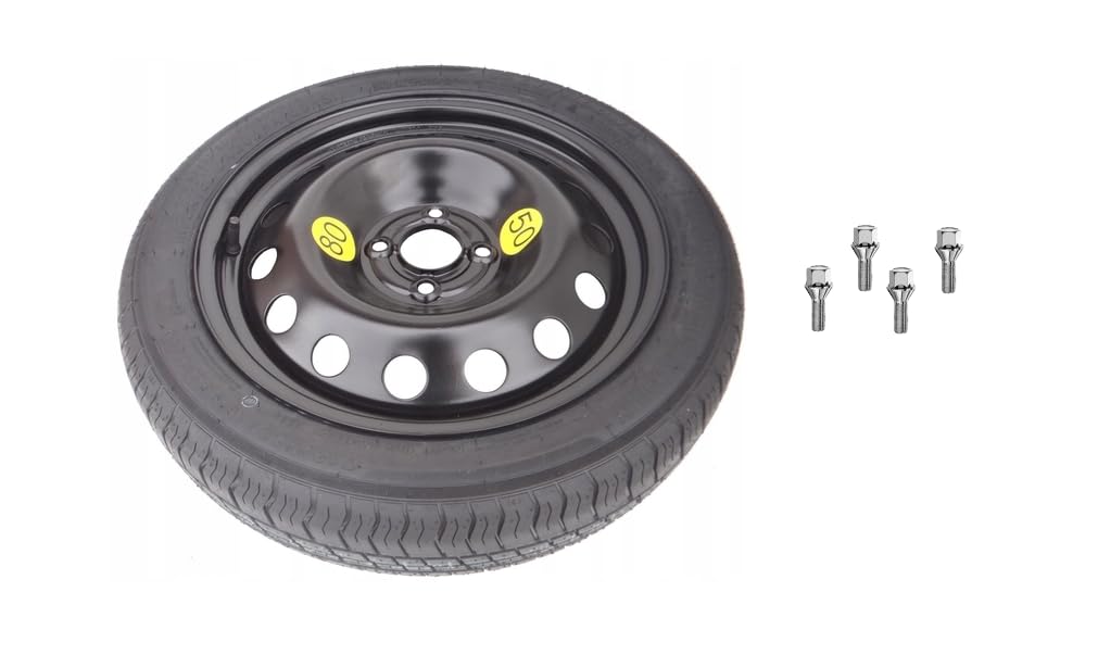 Rueda de repuesto 16" compatible con Jeep Avenger con pernos, sin accesorios, 125/85R16