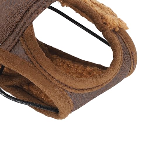 Fliegermütze für Hunde, Weich, Warm, Modisch, Retro-Mütze mit Ohrenklappe für Kaltes Wetter, für den Täglichen Gebrauch (L)