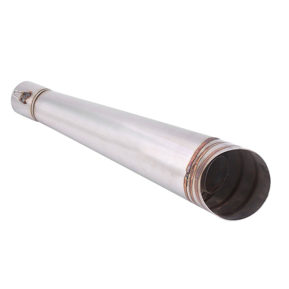 EBTOOLS per silenziatore pentola moto nero per 2x universale motorcycle muffler In Acciaio Inox Moto Scarico Universale Tubo Coda Silenziatore Terminale Tubo Tubo