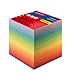 Herlitz 10901973 Notizklotz 9x9x8,5cm 800 Blatt rainbow verschiedenfarbig geschichtet