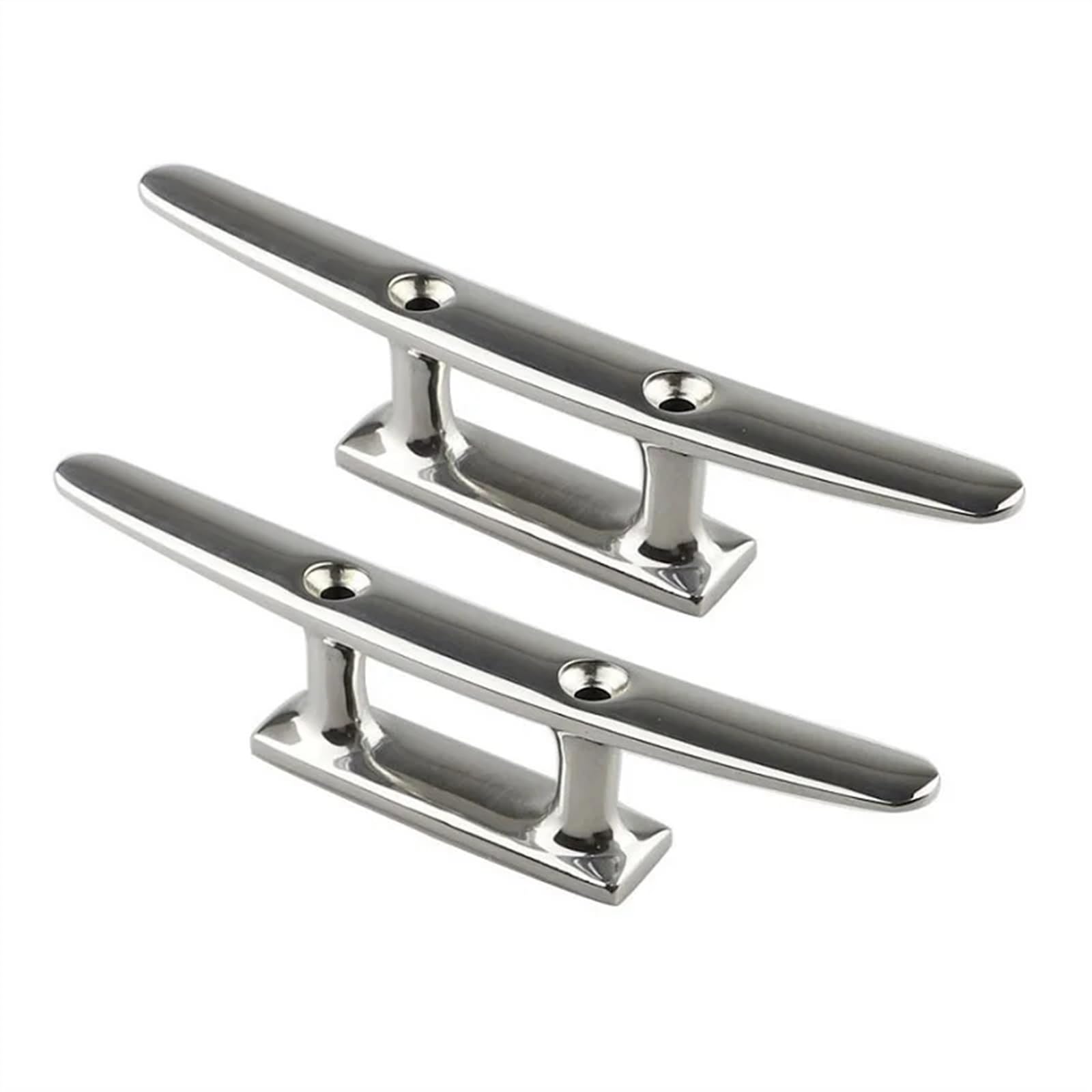 2PCS Combo Bitta di Ormeggio 5 "6" 8 "2 Fori in Acciaio Inox 316 Lucido Bitte for Barche for Marine Ponte di Barca Corda Cravatta Yacht