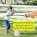 Hitting Stick Batting Swing Trainer, Batting Practice Equipment for Baseball and Softball, Ideal One-on-One Coaching Tool for Baseball 54'' (Softball & Baseball Swing Trainer)