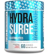 HYDRASURGE Electrolyte Powder - Hydration Supplement with Key Minerals, Himalayan Sea Salt, Cocon...