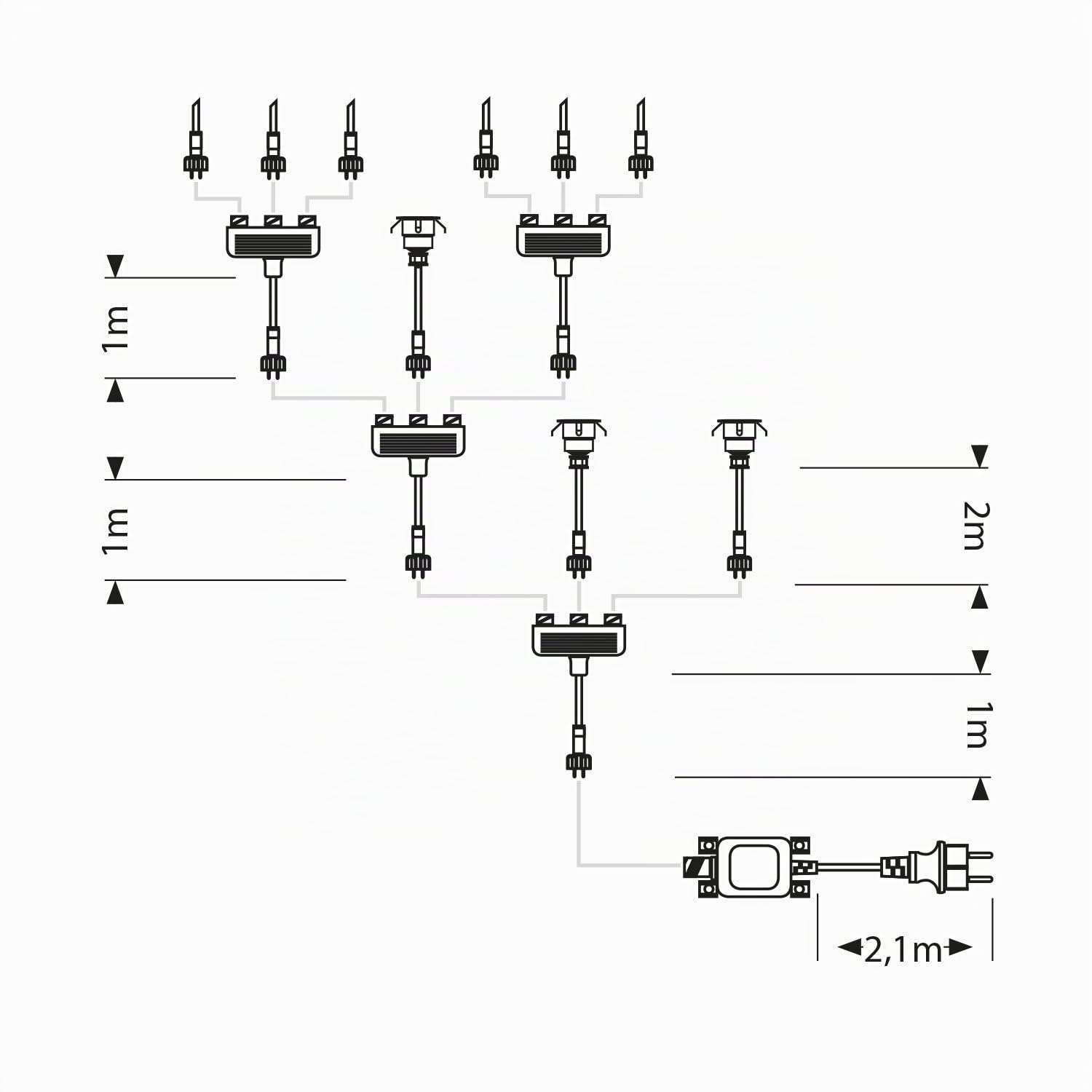 ledscom.de Apparecchio da incasso a pavimento a LED ATRIA per uso esterno, IP65, nero, rotondo, Ø 40 mm, bianco caldo set da 15