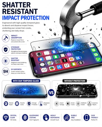 Image of Tempered glass for iPhone 11 /XR (6.1 Inch), 9H Hardness, HD Clear, Case Friendly, Bubble Free, Scratch Resistant, Fingerprint Resistant, Screen Protector Full HD Quality, Edge to Edge Coverage, Easy Installation (iPhone 11 /XR), Pack of 1