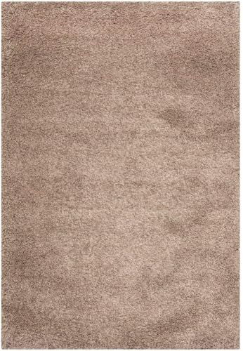 Image of Shaggy Carpet for Home 9X12 FEET Ultra-Soft, Thick, and Stylish Shag Texture Ideal for Living Room, Bedroom, or Office - Easy to Clean and Perfect - Solid-BROWN1,