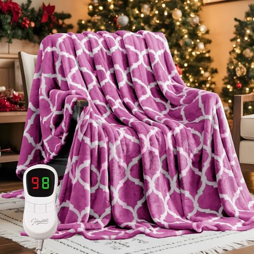 Homemate Heated Blanket Electric Throw - 50“x60“ Heating Blanket with