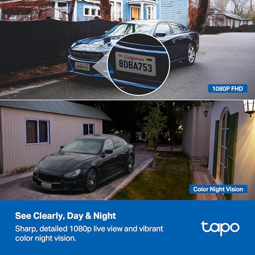Image of Tapo 1080p Outdoor Wireless Security Camera - Up to 180-Day Battery, Person Detection, Color Night Vision, Subscription-Free Local Storage or Optional Cloud, Works with Alexa & Google Assistant, C400
