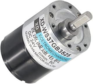 Davitu DC Motor - 12V Brushless Motor 24V DC Motor Gear Motor Permanent Magnet IE 2 37GB3525 Explosion-proof 10W N.M - (Speed(RPM): 20 Rpm, Voltage(V): 24V)