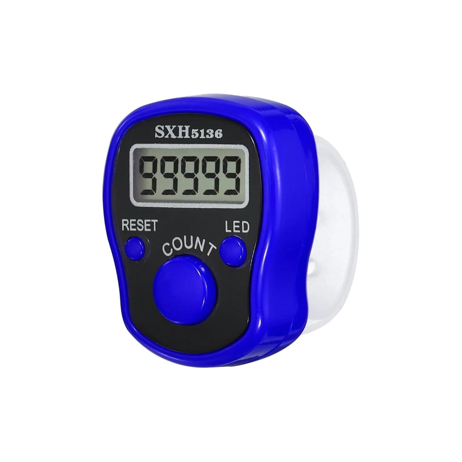 Fashion Appearance Finger Tally Counter Mini LCD Digital Display with Led Light 5-Digit Number Count Clicker Pack of 1 (Dark Blue)-picture-30