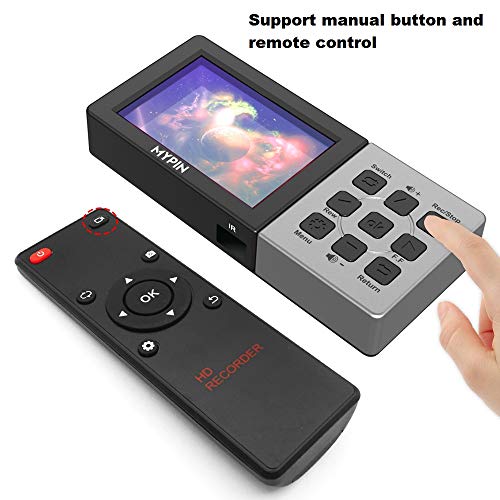 MYPIN 3.5 Inch LCD HD Video Capture Device with Remote Control, 1080P@60fps HDMI Video Recorder for PS4, Xbox One,LiveTV,DVR, Support... - Image 5