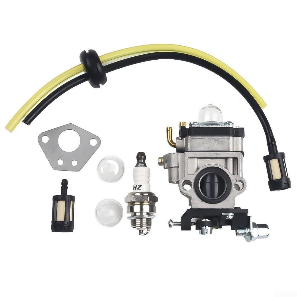 ReachMall Carburetor Replacement Kit, Trimmer Lawn Mower Carburetor Fuel Filter Garden Tool Parts For Florabest FBS 43 A1, FBK 4 B2 4in1, For Parkside PBK 4 A1, for PBS 2 A1