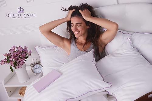 Miniatura 2 de Queen Anne - Juego de 2 almohadas de lujo para hotel, diseño de plumón sintético Majesty, hipoalergénicas, hechas en los Estados Unidos.