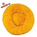 Chickwin Cuccia per Gatti Letto per Cani Gatto, Morbido Tondo Cuccia Letto per Canile Estraibile E Letto per Cane Gatto Peluche Pet Materassini Imbottiti (d'oro,50CM)