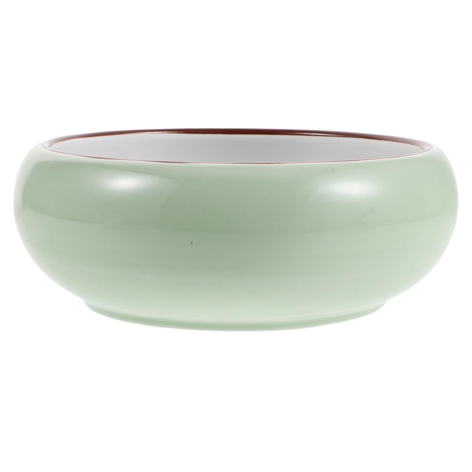 Pot de fleur hydroponique VICASKY en céramique ronde finition mate chic
